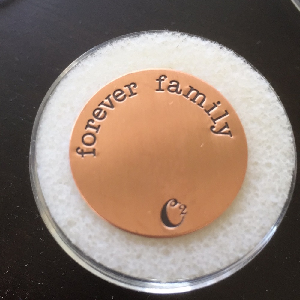Origami Owl Large Rose Gold Forever Family Locket Plate